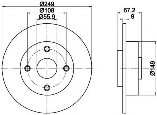 Disc frana 92260803 TEXTAR - Frana disc