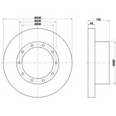 Disc frana 93071800 TEXTAR - Frana disc
