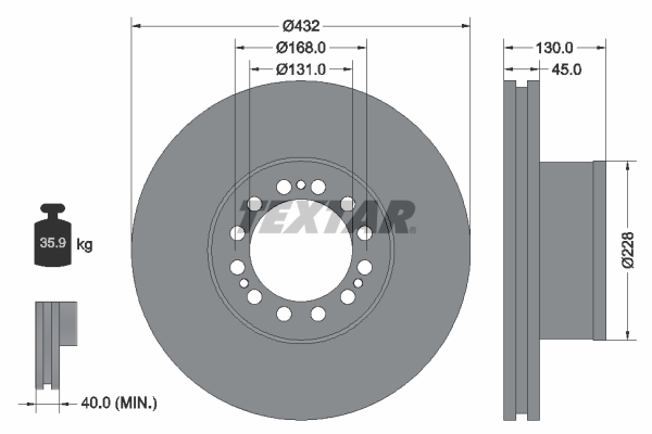 Disc frana 93087200 TEXTAR - Disc frana Disc frana 93087200 TEXTAR - Disc frana