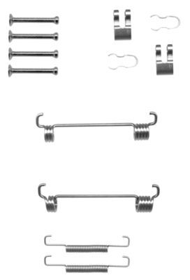 set accesorii, saboti frana parcare 97035300 TEXTAR - Frana de mana set accesorii, saboti frana parcare 97035300 TEXTAR - Frana de mana