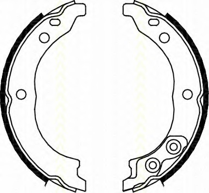 Set saboti frana, frana de mana 8100 10010 TRISCAN - Frana de mana Set saboti frana, frana de mana 8100 10010 TRISCAN - Frana de mana