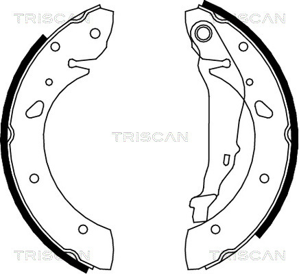 Set saboti frana 8100 13624 TRISCAN - Frana tambur Set saboti frana 8100 13624 TRISCAN - Frana tambur