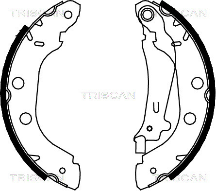 Set saboti frana 8100 14614 TRISCAN - Material frictiune sabot frana/ sabot frana Set saboti frana 8100 14614 TRISCAN - Material frictiune sabot frana/ sabot frana