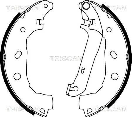Set saboti frana 8100 16009 TRISCAN - Material frictiune sabot frana/ sabot frana Set saboti frana 8100 16009 TRISCAN - Material frictiune sabot frana/ sabot frana
