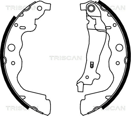 Set saboti frana 8100 25004 TRISCAN - Material frictiune sabot frana/ sabot frana Set saboti frana 8100 25004 TRISCAN - Material frictiune sabot frana/ sabot frana
