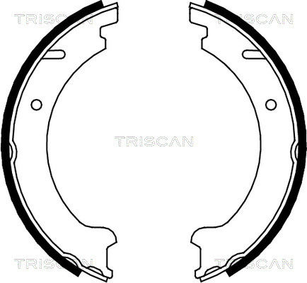 Set saboti frana, frana de mana 8100 27506 TRISCAN - Frana de mana
