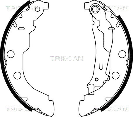 Set saboti frana 8100 28582 TRISCAN - Frana tambur Set saboti frana 8100 28582 TRISCAN - Frana tambur