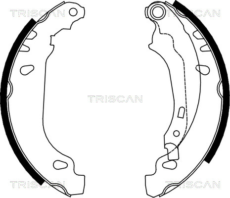 Set saboti frana 8100 28636 TRISCAN - Material frictiune sabot frana/ sabot frana Set saboti frana 8100 28636 TRISCAN - Material frictiune sabot frana/ sabot frana