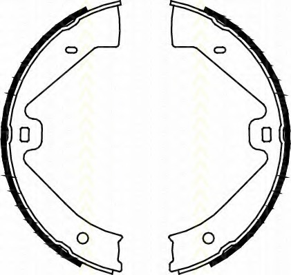 Set saboti frana, frana de mana 8100 29002 TRISCAN - Frana tambur