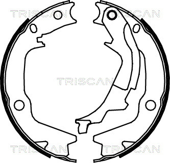 Set saboti frana 8100 43022 TRISCAN - Frana de mana Set saboti frana 8100 43022 TRISCAN - Frana de mana