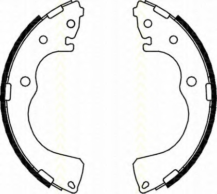 Set saboti frana 8100 50001 TRISCAN - Material frictiune sabot frana/ sabot frana