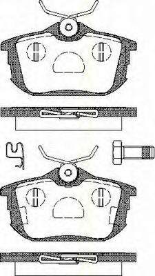 set placute frana,frana disc 8110 10511 TRISCAN - Set placute frana set placute frana,frana disc 8110 10511 TRISCAN - Set placute frana