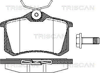 set placute frana,frana disc 8110 10512 TRISCAN - Frana disc set placute frana,frana disc 8110 10512 TRISCAN - Frana disc