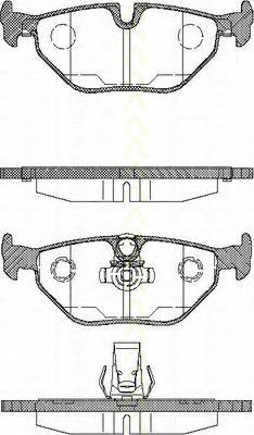 set placute frana,frana disc 8110 11003 TRISCAN - Frana disc