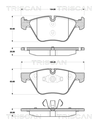 set placute frana,frana disc 8110 11029 TRISCAN - Frana disc set placute frana,frana disc 8110 11029 TRISCAN - Frana disc