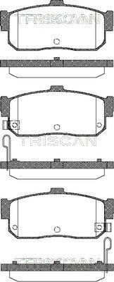 set placute frana,frana disc 8110 14027 TRISCAN - Frana disc set placute frana,frana disc 8110 14027 TRISCAN - Frana disc