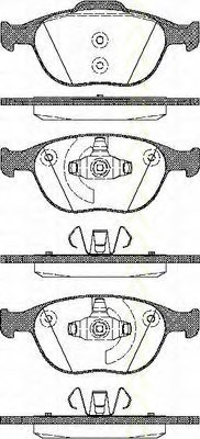 set placute frana,frana disc 8110 16012 TRISCAN - Frana disc set placute frana,frana disc 8110 16012 TRISCAN - Frana disc