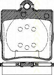 set placute frana,frana disc 8110 23018 TRISCAN - Set placute frana set placute frana,frana disc 8110 23018 TRISCAN - Set placute frana