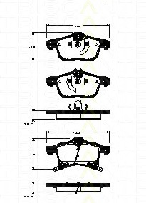 set placute frana,frana disc 8110 24025 TRISCAN - Frana disc set placute frana,frana disc 8110 24025 TRISCAN - Frana disc