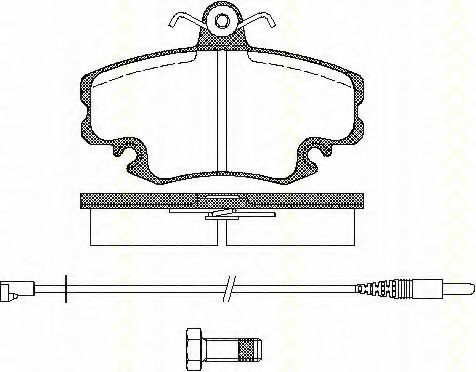 set placute frana,frana disc 8110 25005 TRISCAN - Frana disc set placute frana,frana disc 8110 25005 TRISCAN - Frana disc
