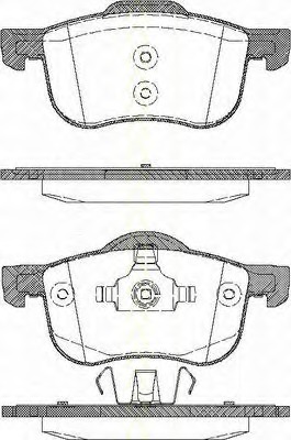 set placute frana,frana disc 8110 27003 TRISCAN - Frana disc