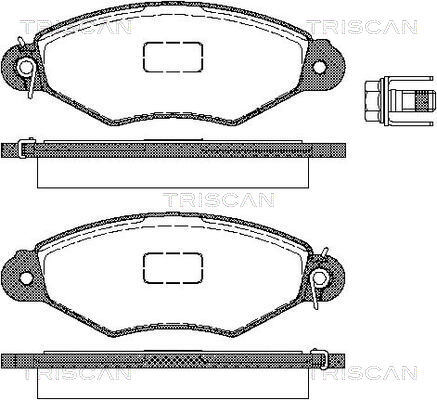 set placute frana,frana disc 8110 28010 TRISCAN - Frana disc set placute frana,frana disc 8110 28010 TRISCAN - Frana disc