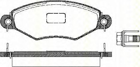 set placute frana,frana disc 8110 28013 TRISCAN - Frana disc set placute frana,frana disc 8110 28013 TRISCAN - Frana disc