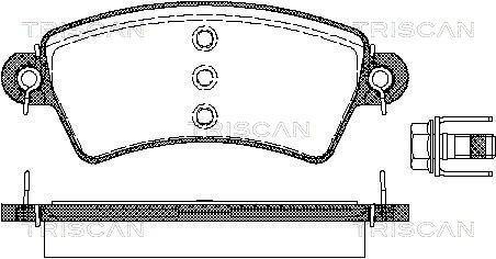 set placute frana,frana disc 8110 28015 TRISCAN - Frana disc set placute frana,frana disc 8110 28015 TRISCAN - Frana disc