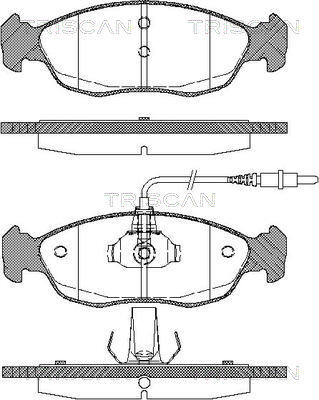 set placute frana,frana disc 8110 28161 TRISCAN - Frana disc set placute frana,frana disc 8110 28161 TRISCAN - Frana disc