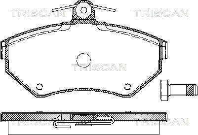 set placute frana,frana disc 8110 29012 TRISCAN - Set placute frana set placute frana,frana disc 8110 29012 TRISCAN - Set placute frana