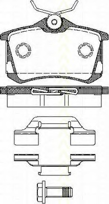 set placute frana,frana disc 8110 29038 TRISCAN - Set placute frana set placute frana,frana disc 8110 29038 TRISCAN - Set placute frana