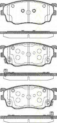 set placute frana,frana disc 8110 50011 TRISCAN - Set placute frana set placute frana,frana disc 8110 50011 TRISCAN - Set placute frana