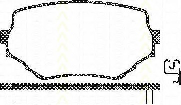 set placute frana,frana disc 8110 69002 TRISCAN - Frana disc set placute frana,frana disc 8110 69002 TRISCAN - Frana disc