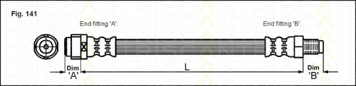 Furtun frana 8150 23104 TRISCAN - Furtun frana Furtun frana 8150 23104 TRISCAN - Furtun frana