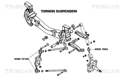 Articulatie sarcina/ghidare 8500 1504 TRISCAN - Pivoti/ articulatii Articulatie sarcina/ghidare 8500 1504 TRISCAN - Pivoti/ articulatii