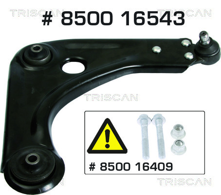 Brat, suspensie roata 8500 16543 TRISCAN - Directie / bucsi, rulmenti Brat, suspensie roata 8500 16543 TRISCAN - Directie / bucsi, rulmenti