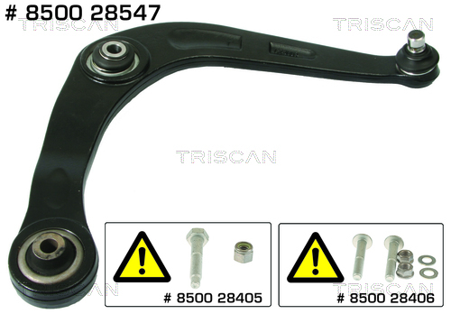 Brat, suspensie roata 8500 28547 TRISCAN - Directie / bucsi, rulmenti