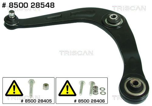 Brat, suspensie roata 8500 28548 TRISCAN - Directie / bucsi, rulmenti