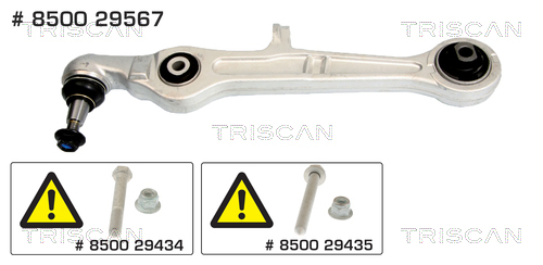 Brat, suspensie roata 8500 29567 TRISCAN - Directie / bucsi, rulmenti Brat, suspensie roata 8500 29567 TRISCAN - Directie / bucsi, rulmenti