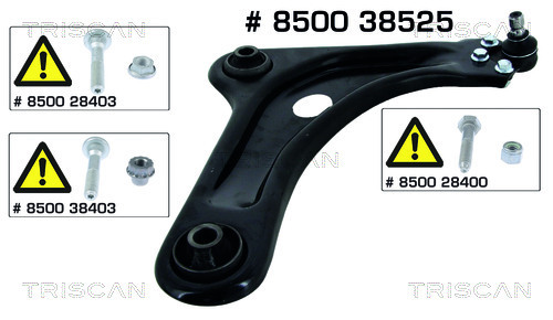 Brat, suspensie roata 8500 38525 TRISCAN - Directie / bucsi, rulmenti Brat, suspensie roata 8500 38525 TRISCAN - Directie / bucsi, rulmenti