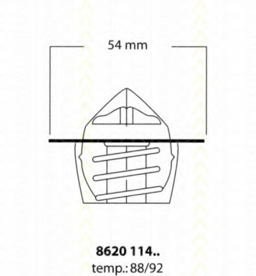 termostat,lichid racire 8620 11492 TRISCAN - Termostat termostat,lichid racire 8620 11492 TRISCAN - Termostat