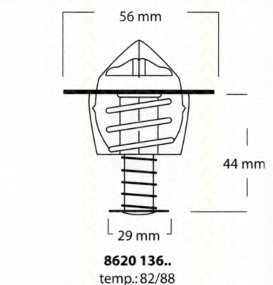 termostat,lichid racire 8620 13688 TRISCAN - Termostat termostat,lichid racire 8620 13688 TRISCAN - Termostat