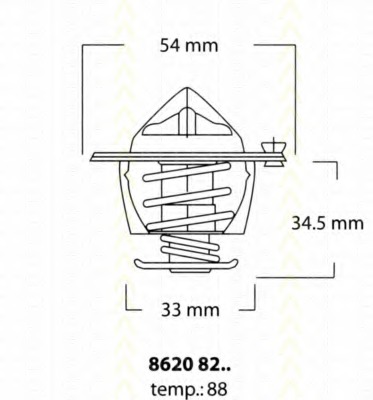 termostat,lichid racire 8620 8288 TRISCAN - Termostat termostat,lichid racire 8620 8288 TRISCAN - Termostat