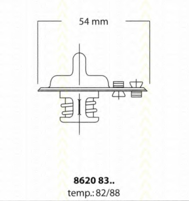 termostat,lichid racire 8620 8382 TRISCAN - Termostat termostat,lichid racire 8620 8382 TRISCAN - Termostat