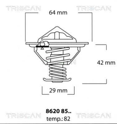 termostat,lichid racire 8620 8582 TRISCAN - Termostat termostat,lichid racire 8620 8582 TRISCAN - Termostat