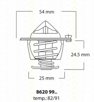 termostat,lichid racire 8620 9982 TRISCAN - Termostat termostat,lichid racire 8620 9982 TRISCAN - Termostat