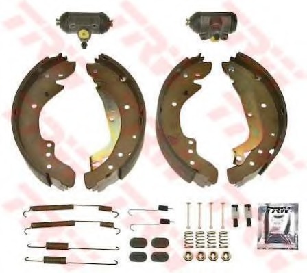Set saboti frana BK1028 TRW - Material frictiune sabot frana/ sabot frana