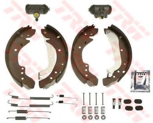 Set saboti frana BK1029 TRW - Material frictiune sabot frana/ sabot frana