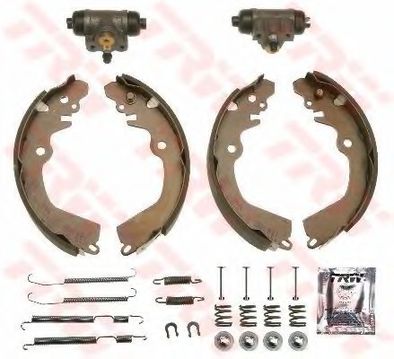 Set saboti frana BK2931 TRW - Material frictiune sabot frana/ sabot frana