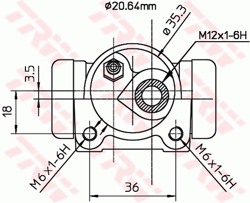 Cilindru receptor frana BWF171 TRW - Cilindru receptor frana Cilindru receptor frana BWF171 TRW - Cilindru receptor frana